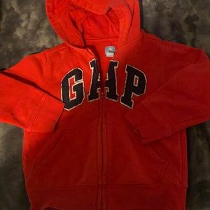 kids toddlers boys brand Baby gap zip up hooded sweat shirt size 3 years